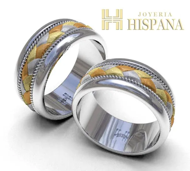 Argollas de matrimonio 0075 aro blanco
