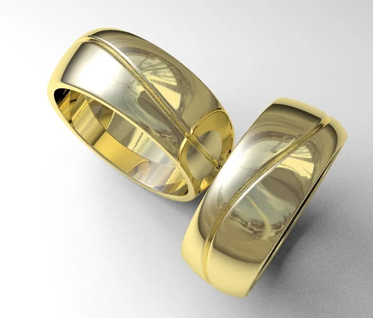 Argollas de matrimonio 0079 amarillo