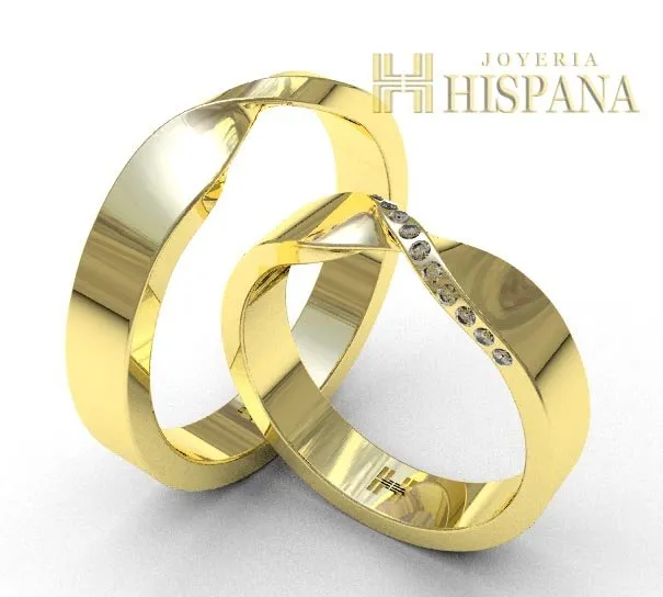 Argollas de matrimonio 0082 amarillo