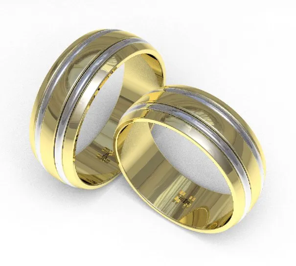 Argollas de matrimonio 0086 aro amarillo