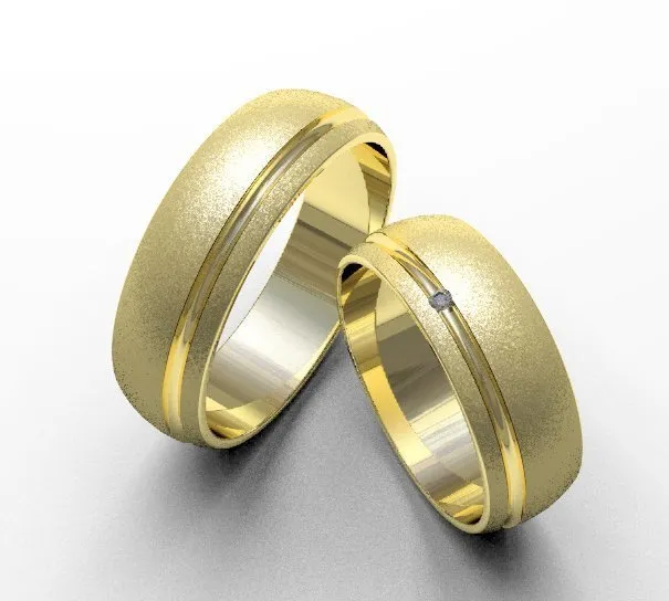 Argollas de matrimonio 0099 oro amarillo