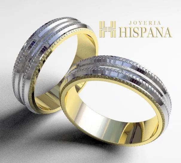 Argollas de matrimonio 10006 dos oros