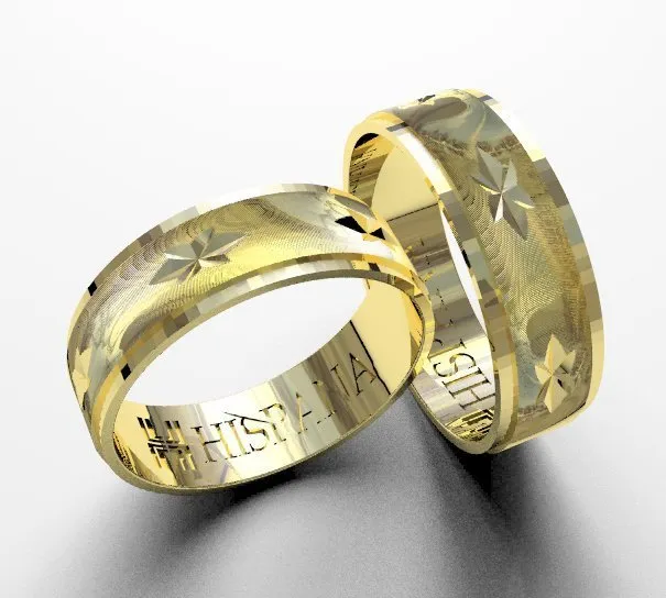 Argollas de matrimonio 10015 oro amarillo